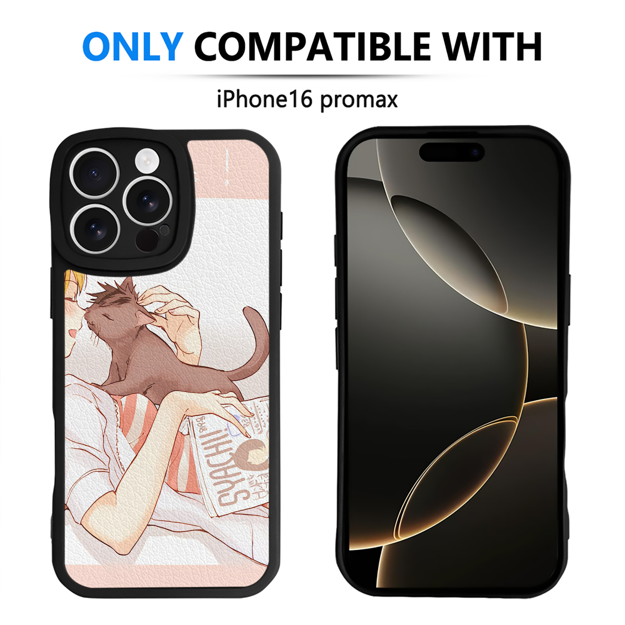 （画像用） ハイキュー!! Haikyu!! 【iPhone 16シリーズ対応】シリコンスマホケース（レザー調） 材質：シリコン